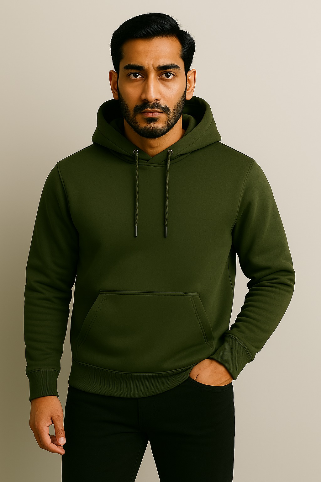 Men’s Cotton Terry Fleece Hoodie – Loop knit Warmth | 330 GSM | All Colors Available