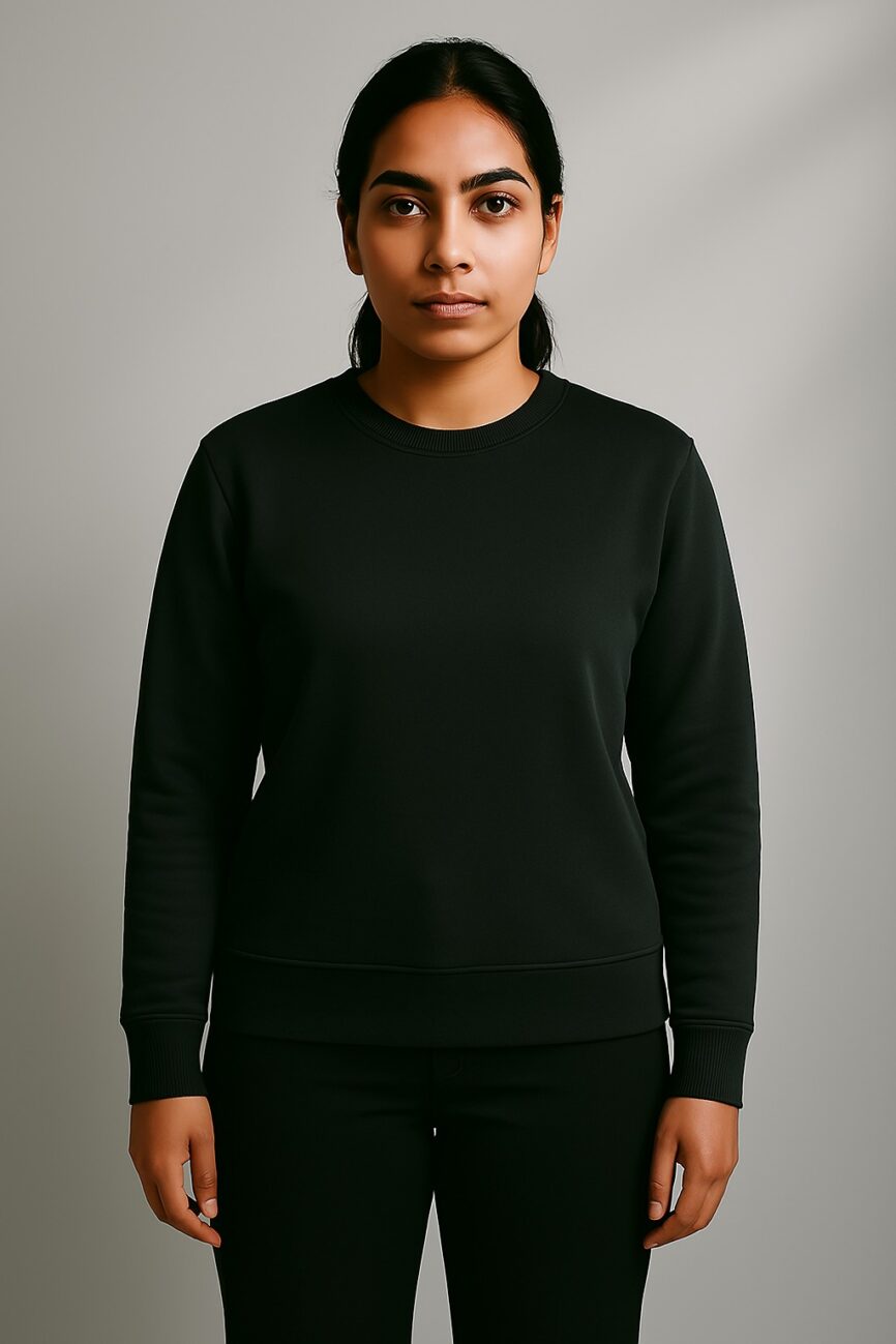 Women’s Heavy PC Fleece Sweatshirt – 330 GSM Soft & Stylish | All Colors Available