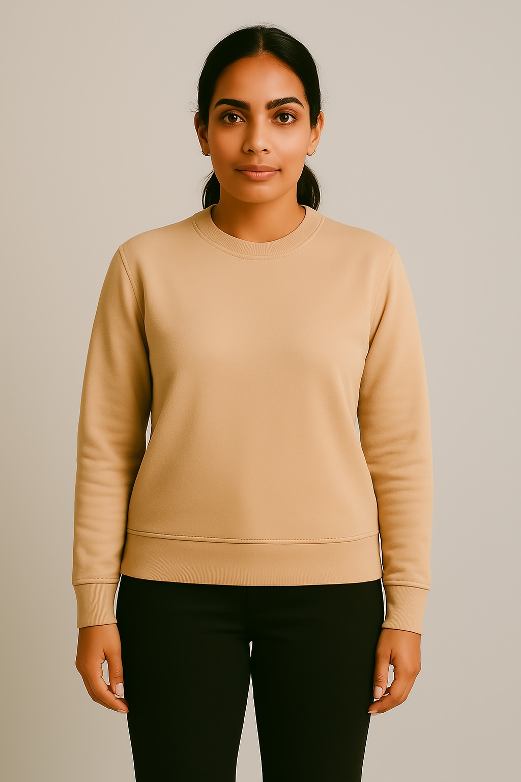 Women’s Premium Heavyweight Cotton Fleece Sweatshirt – 400 GSM Warmth | All Colors Available