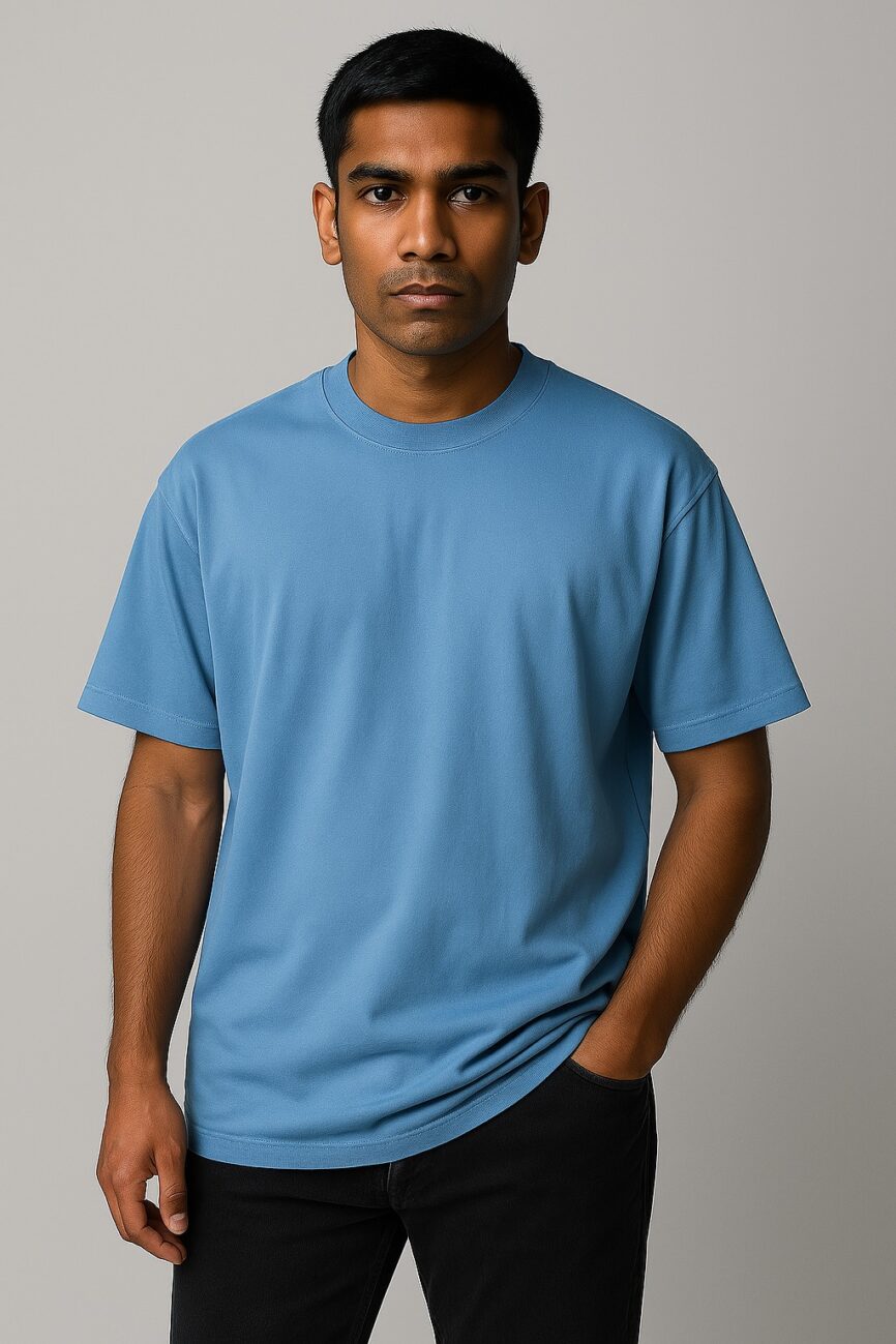 Men’s Oversized Cotton Shinker T-Shirt – Premium 200-220 GSM | All Colors Available