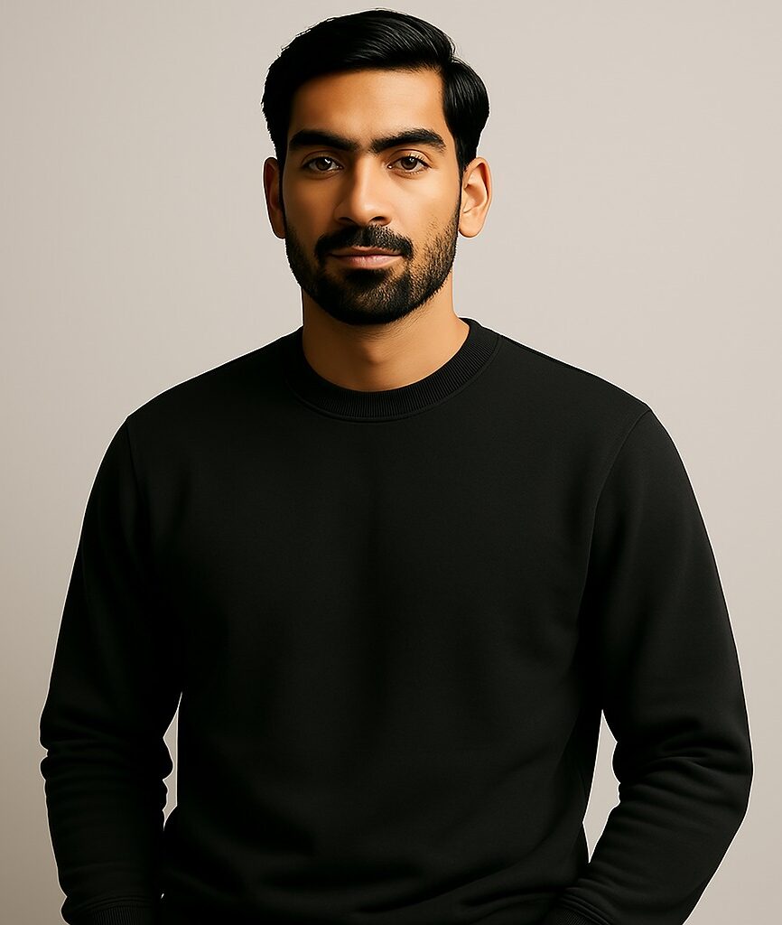 Men’s 100% Cotton Fleece Sweatshirt – 280 GSM | Soft, Warm & Stylish | Available in All Colors