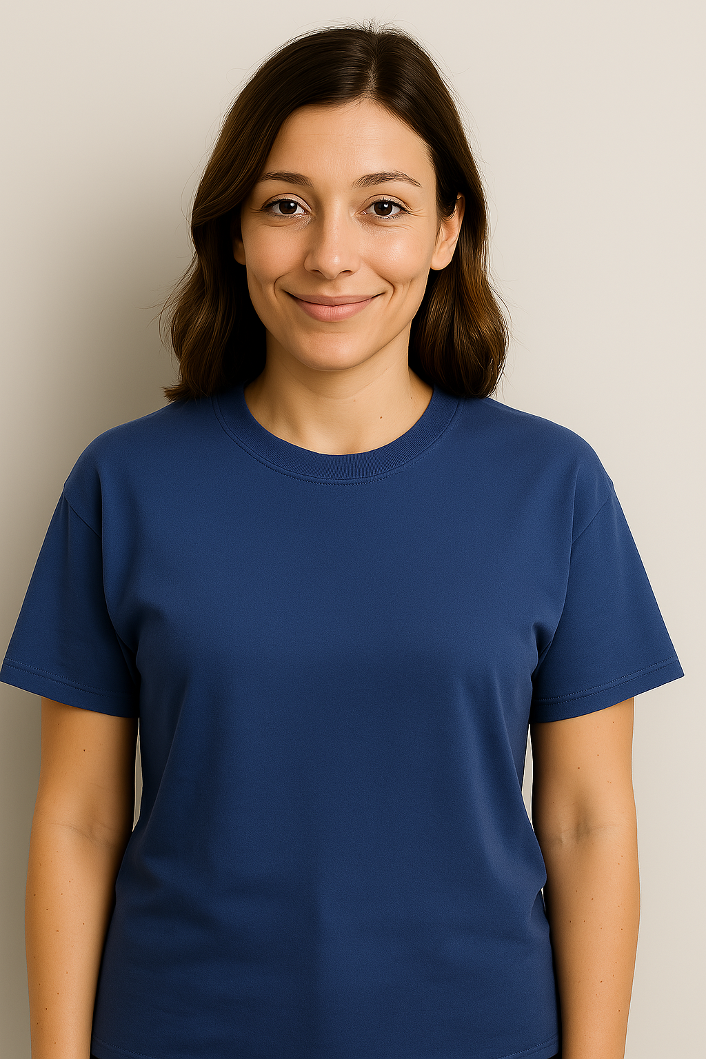Women’s Cotton Terry Round Neck T-Shirt – Premium Loopknit Fabric | 220-240 GSM | All Colors Available